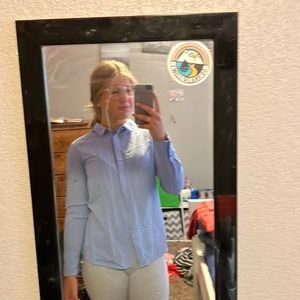 Light blue dress shirt.